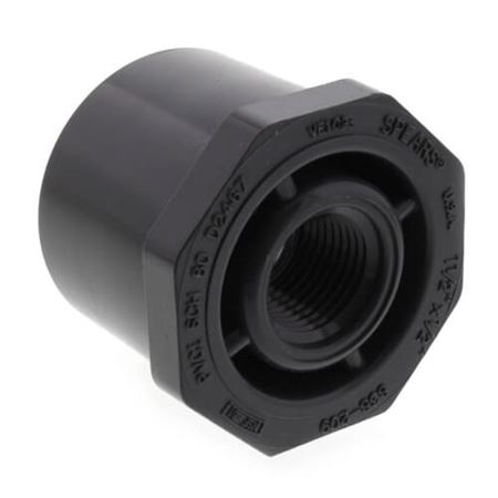 Picture of 11/2" X 1/2" PVC 80 BUSHING SW X FEM