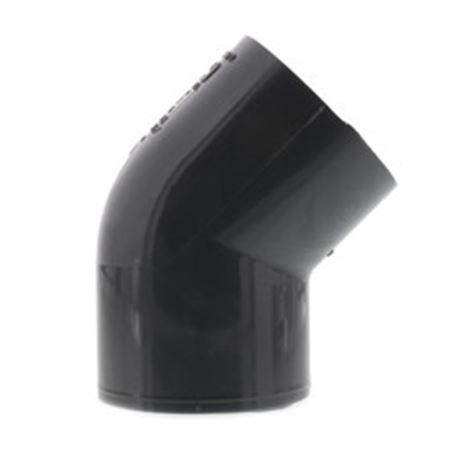 Picture of 1-1/2" SCH80 PVC 45 DEG SOC ELBOW