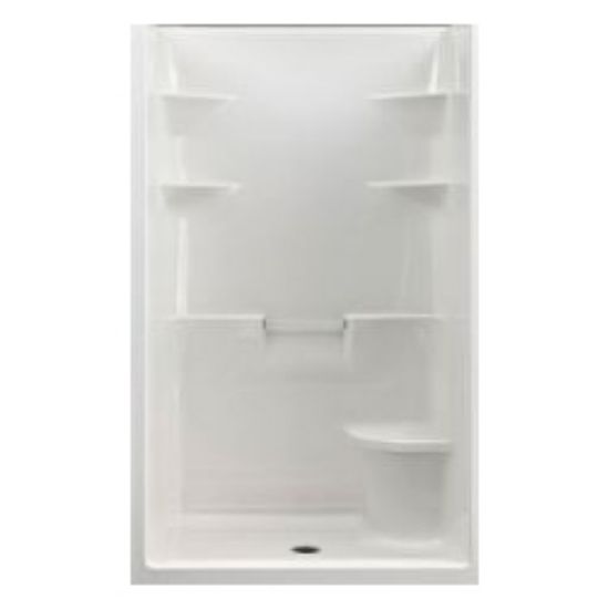 Picture of MEL4LS MELROSE 4 48"X37" SHOWER WHI