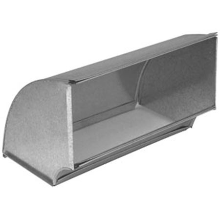 Picture of GV0072 8"X22"X90DEG 28GA GALV FLAT ELBOW