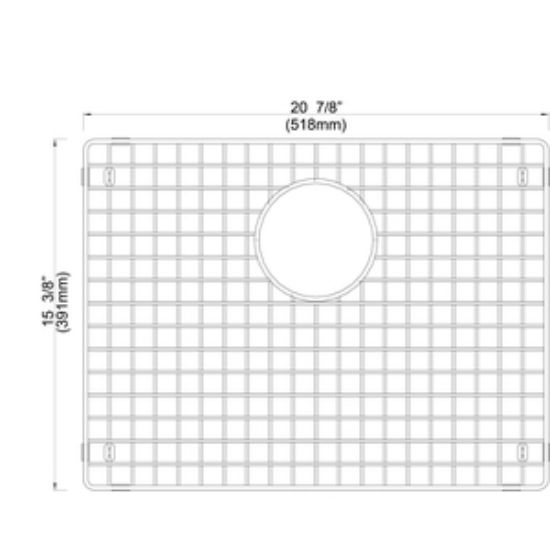 Picture of C++ 406455 SINK GRID STAINLESS STE