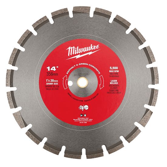 Image sur 49937240 14"X.125X1/20MM ASPHALT/VERT