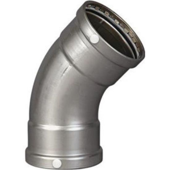 Picture of C++ 85482 3"X45D P 304SS ELBOW