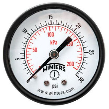 Picture of PEM1402 2 0-30 ECONO GAUGE 1/8NPT BCK