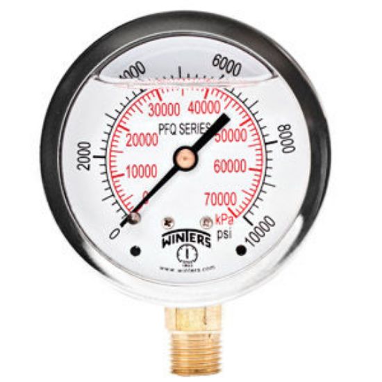 Picture of PFQ813 21/2 0-10000 LIQ.F GAUGE 1/4BTM