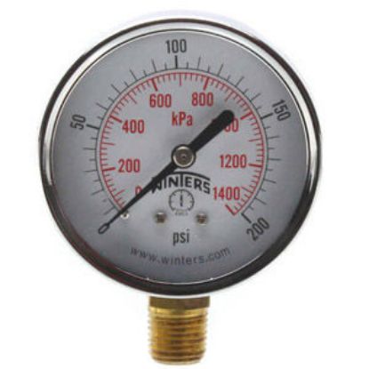 Picture of PEM216 21/2 0-200 ECONO GAUGE 1/4NPT BTM