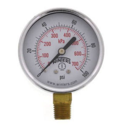 Picture of PEM214 21/2 0-100 ECONO GAUGE 1/4NPT BTM