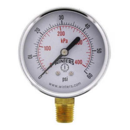 Picture of PEM213 21/2 0-60 ECONO GAUGE 1/4NPT BTM
