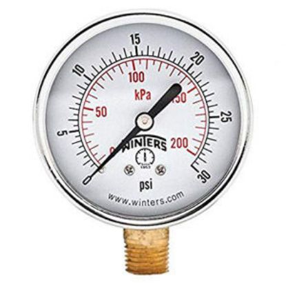 Picture of PEM212 21/2 0-30 ECONO GAUGE 1/4NPT BTM