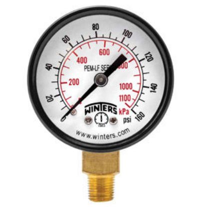 Picture of PEM197LF 2 0-160 ECONO GAUGE 1/8NPT BTM