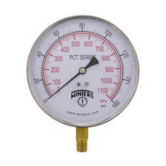 Picture of PCT324 41/2 0-160 CONTR GAUGE 1/4NPT BTM