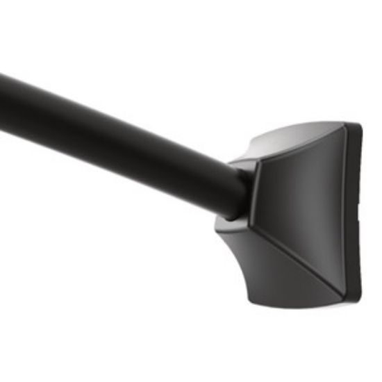 Picture of CSR2164BL ADJ CURVED SHW ROD SQ POST BL