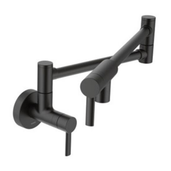 Picture of S665BL MODERN 2H LVR KITCHEN FAUCET BLK