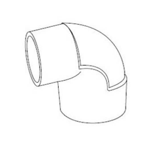 Image sur 359175 1/2" 90 COUDE COLLE MXF CPVC AQR
