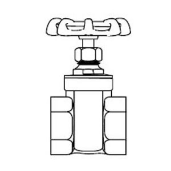 Picture of 14110  2-1/2 THR GATE VALVE BMI