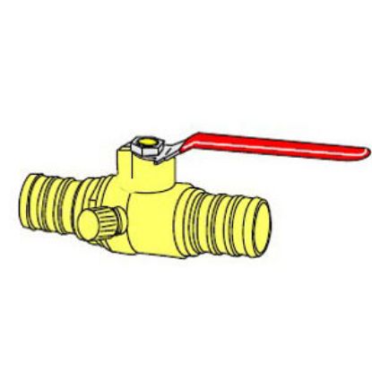 Picture of 13474 PEX BALL VALVE W/DRAIN 1/2"