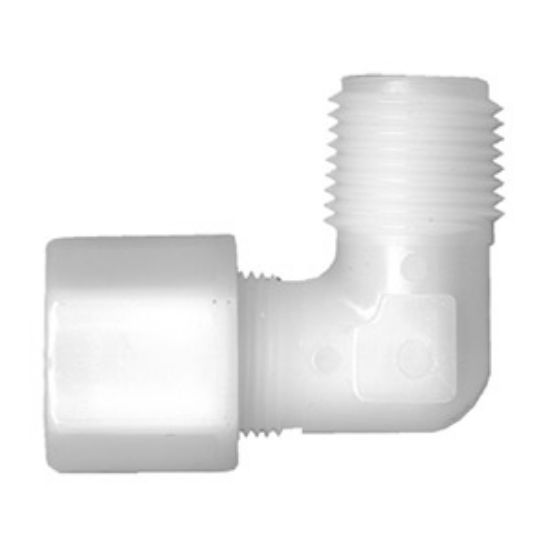 Picture of P++569-4B 1/4 X 1/4 X90 COMPXMPT NYL ELB
