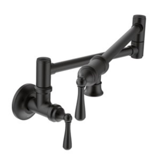 Picture of S664BL 2HDL LVR KITCHEN FAUCET BLK