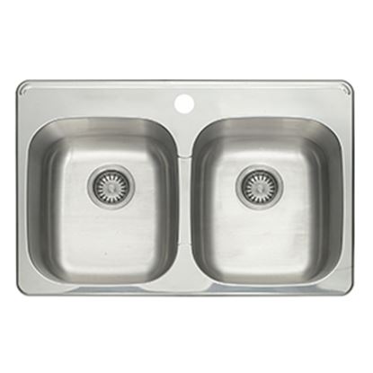 Picture of PFT312181 SS DI KITC SINK DBLE BOWL