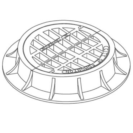 Picture of C++ F38 CATCH BASIN FRAME & GRATE (UNDIP