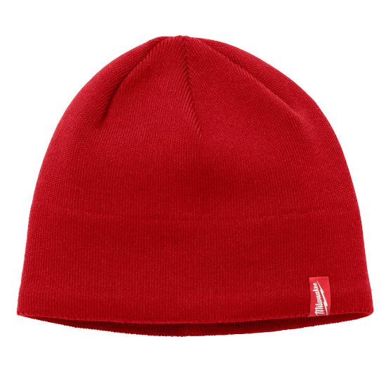 Image sur 502R TUQUE TRICOT DBL MOLLETON ROUGE