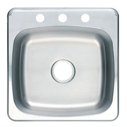 Picture of PROFLO SS DI SINK SINGLE BOWL 3H