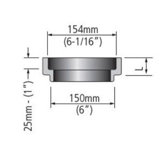 Picture of VB721D 4-1/4" 2" (50MM) VB RISER DEEP