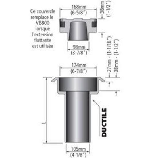 Picture of VB815  4-1/4" ADJ ADPT COVER VB