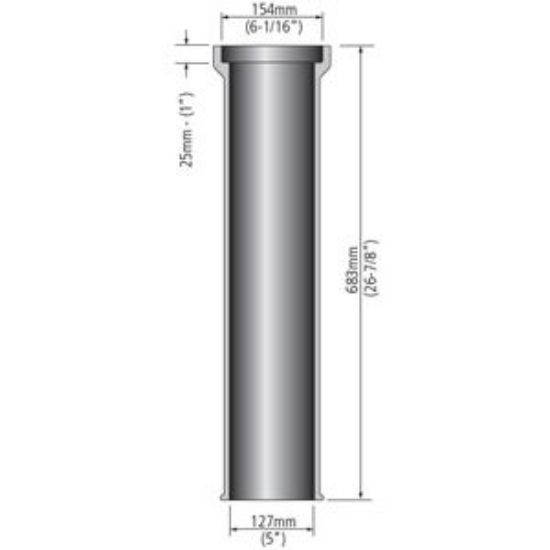Picture of VB610D 4-1/4" 27" (683MM) TOP/BOTTOM F