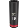 Picture of 49-66-6157 3/8 DR 15MM DEEP IMPACT SCKT