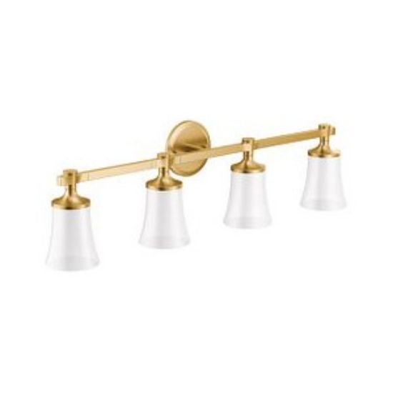 Image sur YB0364BG FLARA LAMPE 4 GLOBES OR