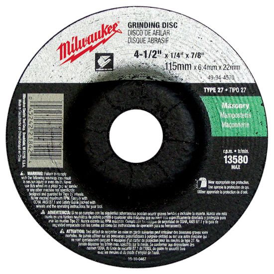 Picture of 49-94-4570 4 1/2X1/4X7/8 ABRSV WHEEL