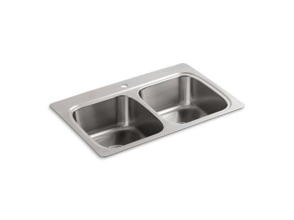 Picture of 52671NA VERSE 9 DOUBLE EQUAL SINK 1 HOLE