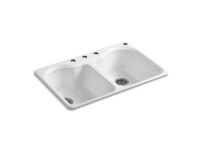 Picture of 581840 HARTLAND DBL EQUAL SR SINK 4 HOLE
