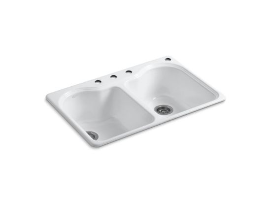 Picture of 581840 HARTLAND DBL EQUAL SR SINK 4 HOLE