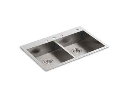 Picture of 3996-4-NA VAULT DOUBLE EQUAL SINK 4 HOLE