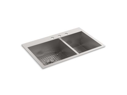 Picture of 3823-3-NA VAULT OFFSET SINK 3-HOLE