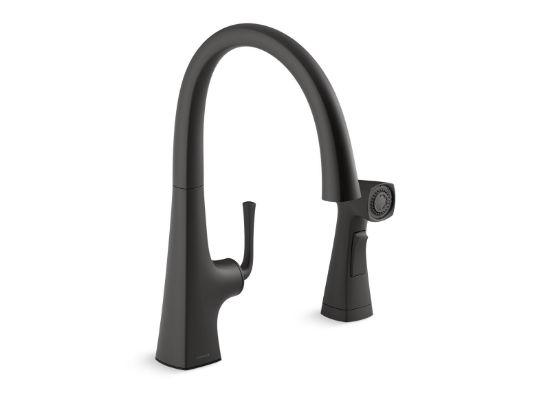 Picture of 22064-BL GRAZE SWING SPOUT W/ SIDE SPRAY