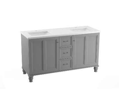 Image de C++ 99524LG1WT DAMASK VAN 60 2 PRT 3 TIR