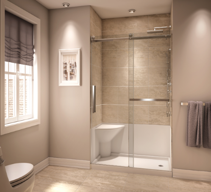 Picture of KOYA 32X60 SHW BS LDRN LH SEAT WHI