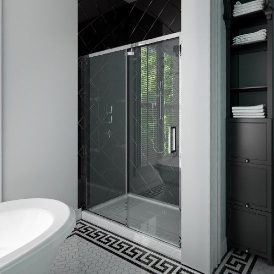 Image sur SELLA 60 PORTE DOUCHE COUL CHR/CLR