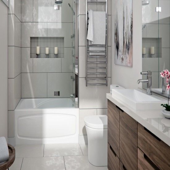 Picture of JUNA 32X60 BATH RDRN FLG&SKT WHI