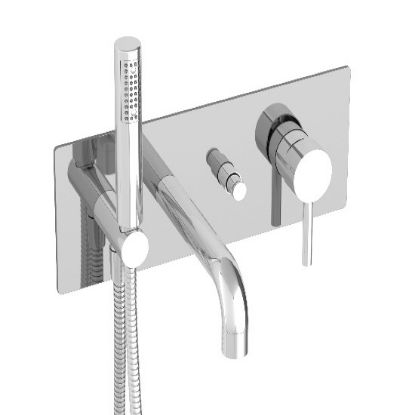 Picture of B66200100CC175 WM TUB FAUCET W/HNDSHW PC