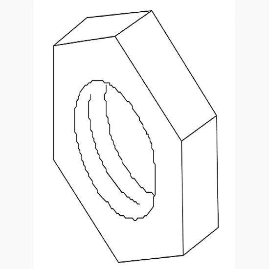 Picture of 90153 LOCKNUT 1/4-20