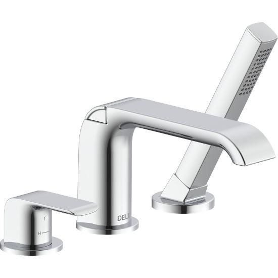 Picture of T3763 3-HOLE ROMAN TUB W/ HANDSHOWERTRIM