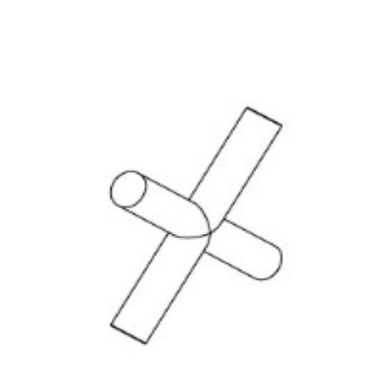 Picture of 1011053-CP HANDLE CROSS
