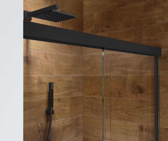 Picture of 139352900340000 MATTE BLACK SHOWER DOOR