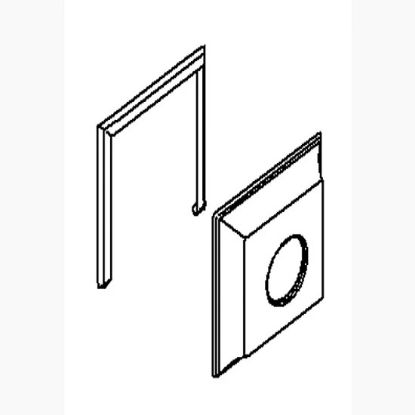 Picture of 1086731XCP FACE PLATE ASY SQ REDANDBLUE