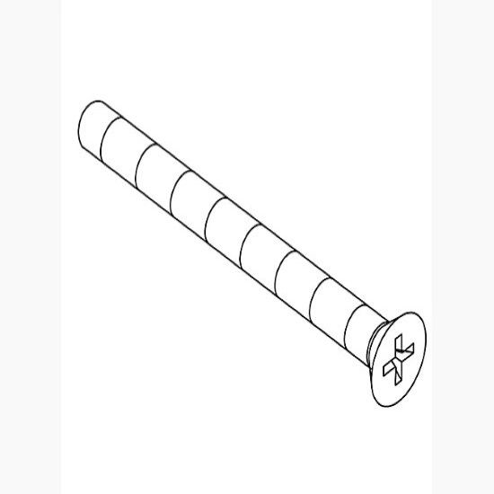 Picture of 1041322 SCREW #8-32 x 1.750 FLAT HEAD
