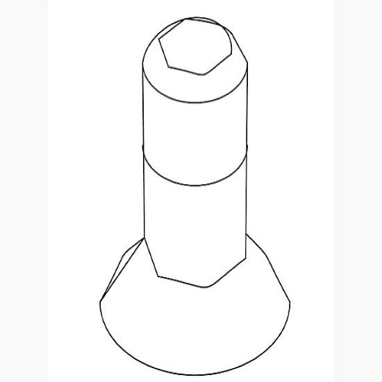 Picture of 1037608 SCREW 6-32 FLAT HEAD